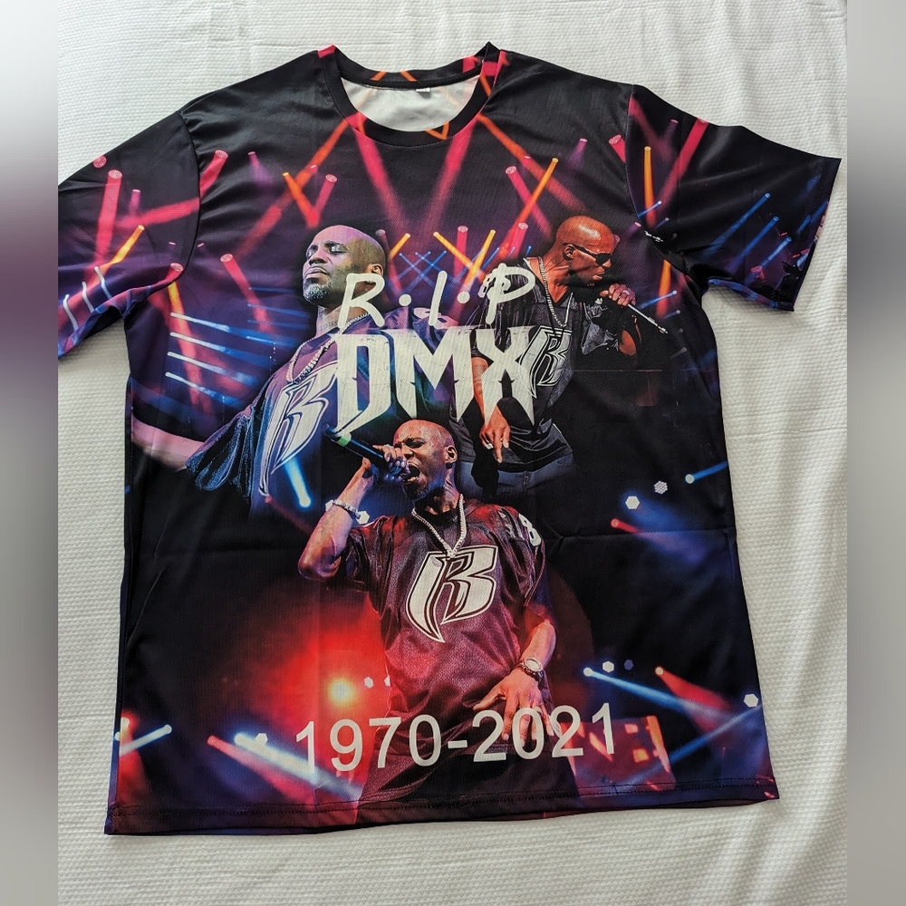 DMX  Rapper Tribute T Shirt Polyester Unisex Size 2XL New w/o tags - Picture 3 of 6